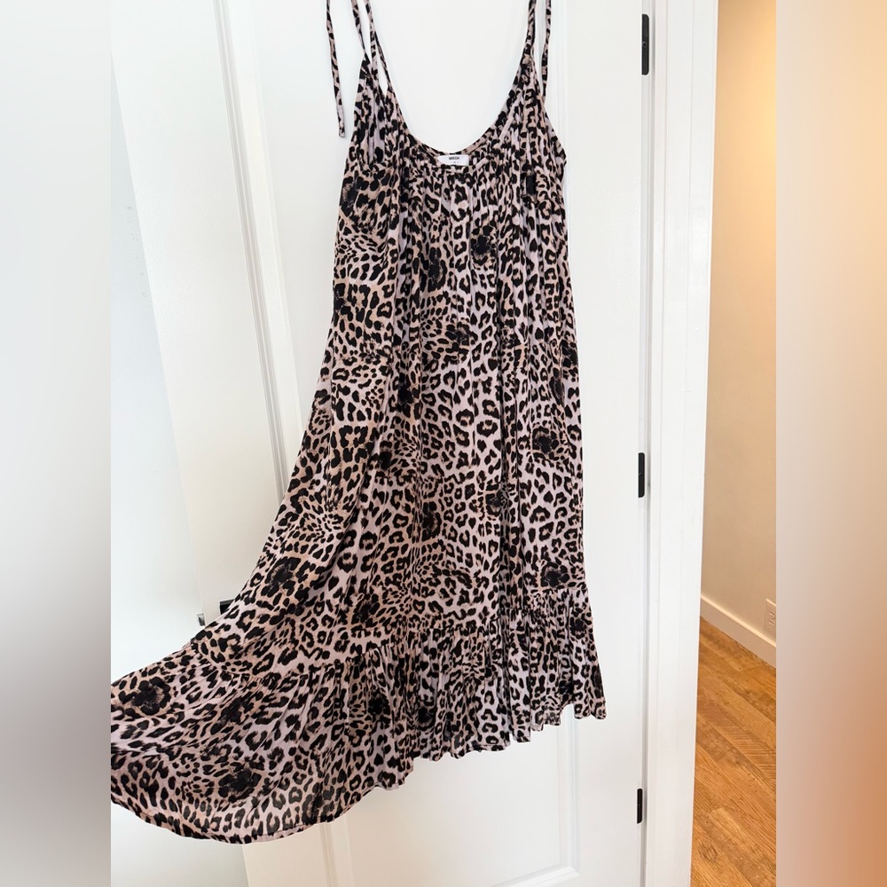 Mikoh Leopard Print Slip Dress